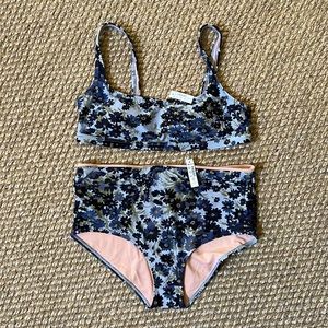 Madewell Second Wave Bikini in Daisy Reverie
